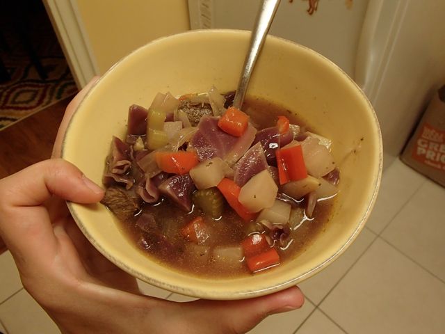 Autumnal beef soup 3